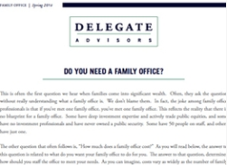 Do You Need a Family Office?